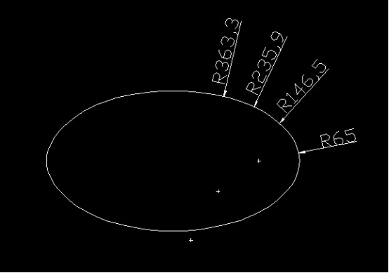 CAD里面给椭圆标注半径的方法