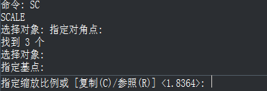 CAD中不计算比例值如何根据距离直接快速缩放