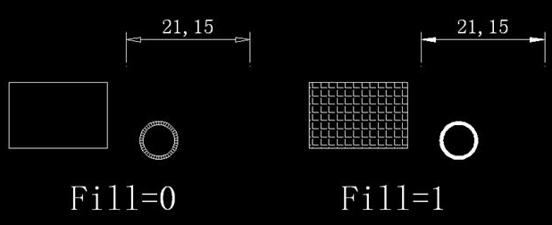 CAD中如何控制填充、文字等各类图形的显示效果