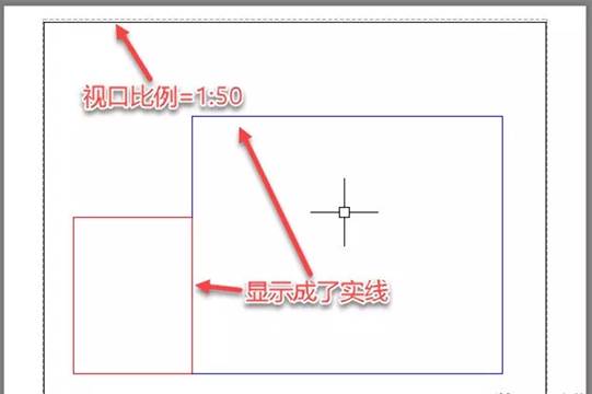 为什么CAD模型空间中设置好的虚线到布局中却显示为实线