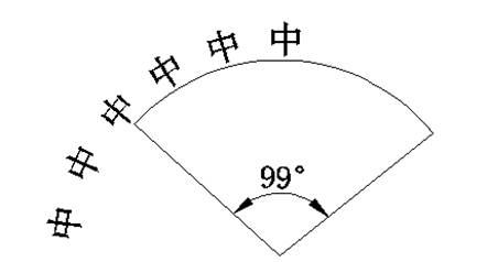 CAD如何使用阵列命令AR写弧形文字