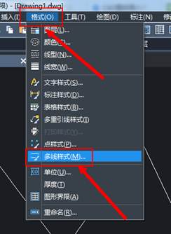 CAD多线之间的宽度及三条多线的设置方法