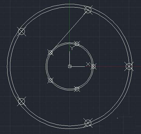 CAD如何绘制轮盘平面图
