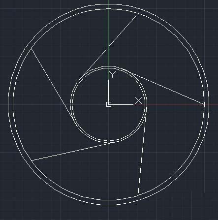 CAD如何绘制轮盘平面图