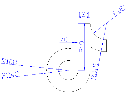 用CAD设计一个抖音logo