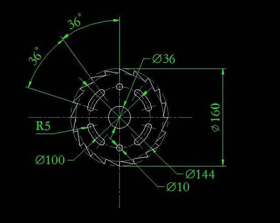 CAD怎么画锯齿盘图纸