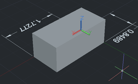 CAD长方体标注顶面与底面尺寸的方法