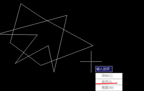 CAD怎么把分散的线段合并成一个整体