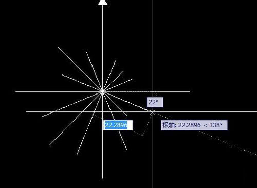 CAD中怎样使用极轴追踪画风玫瑰图