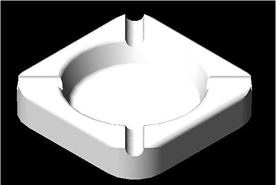 中望CAD烟灰缸画法