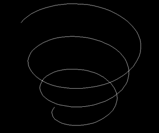 CAD绘制螺旋线的步骤