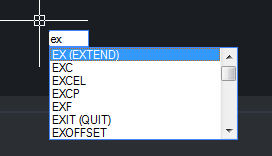 CAD中延伸的快捷键是什么？