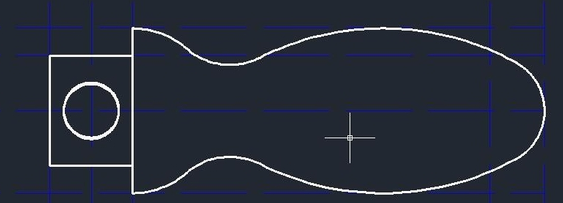 怎么用CAD画手柄？
