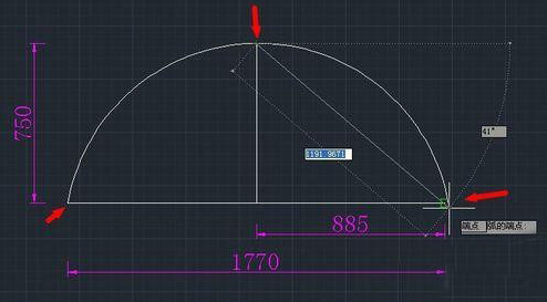 固定弧在CAD中怎么绘制？