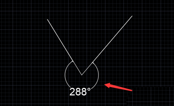 CAD标注大于180°角的方法