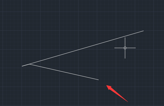 CAD在直线任意一点画另一条直线的方法