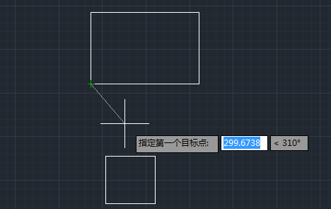 CAD两个图形缩放对齐的方法