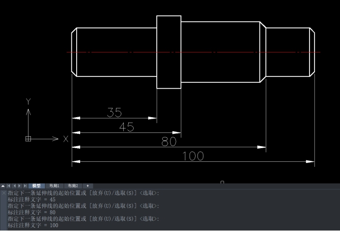 CAD基线标注的方法